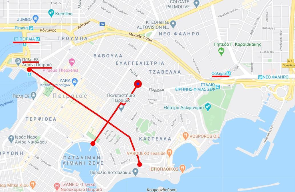 Apartment Center Piraeus Location Kastella Passalimani Port Zewnętrze zdjęcie
